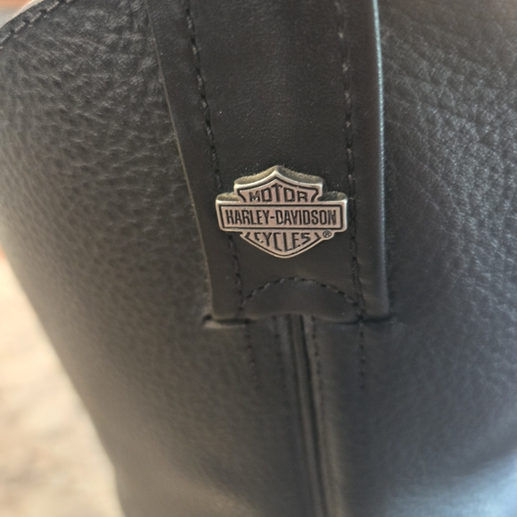 Harley-Davidson Black Leather Riding Boots.. - Picture 3 of 5